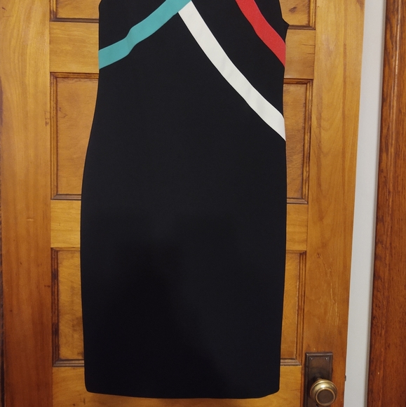 🟩⬛⬜Striped Calvin Klein Dress⬜⬛🟩 - Picture 2 of 8